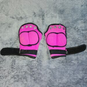 Pink and Black Workout Gloves